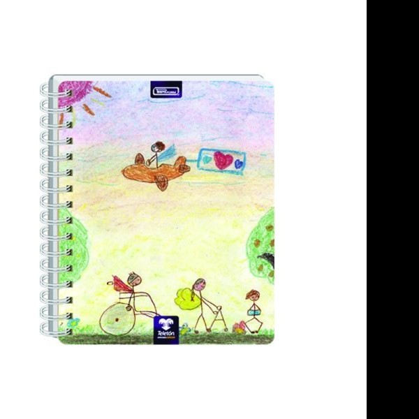CUADERNO BOOK TELETON RAYA 100H P.DURA C.12